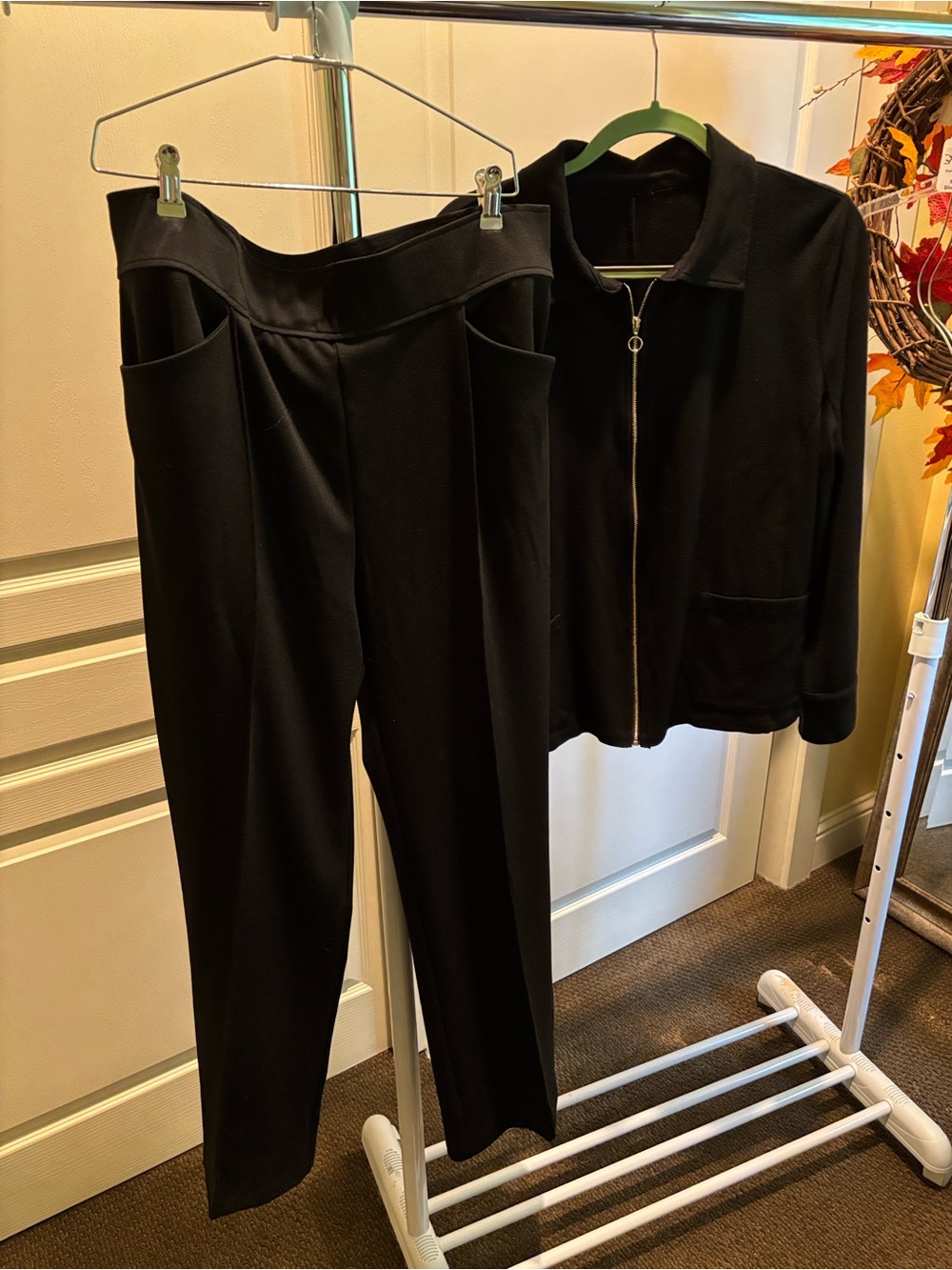 Talbots Black Women's Top with Branded Neck Tag